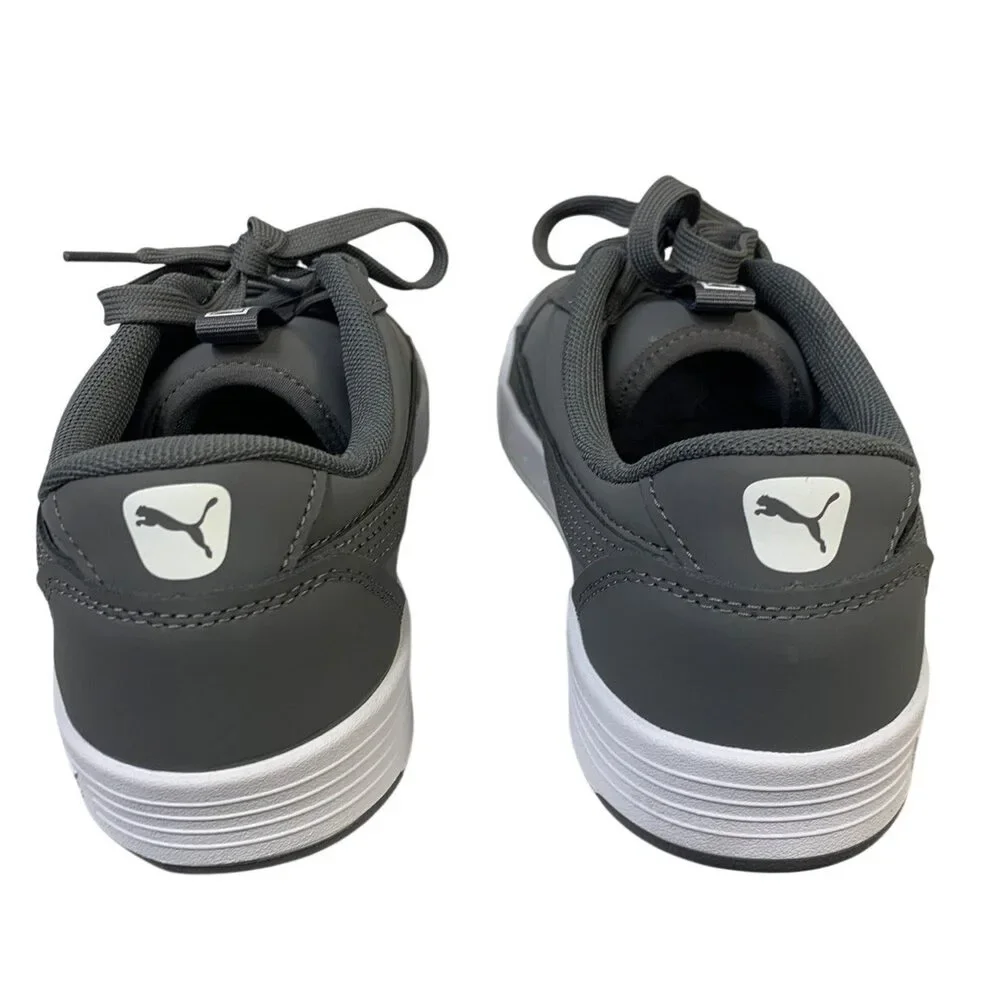 PUMA Mens Size 11 Gray Faux Leather SoftFoam+ Lace Up Skate Sneaker Shoes - Picture 2 of 5